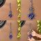 Evil Eye Chime Hanging Decoration Hamsa Hand Evil Eye Decor for Living Room Home Office Car Hanging Turkish Nazar Amulet Door Wall Hanging Ornament - Protection Good Luck Charm Gift (9 Inch)